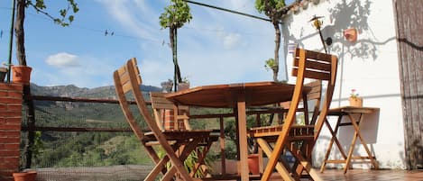 Es una casa ubicada en el centro del Priorat con vistas a la Sierra del Montsant