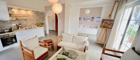 Modernes Apartment mit Meerblick in StrandnÀhe