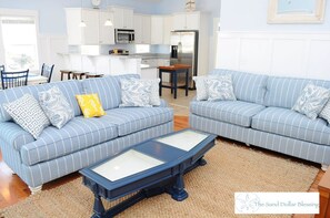 Family Room and Kitchen. Plenty of room to sit and visit!