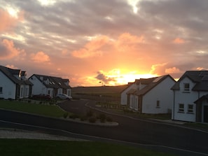 Lovely sunsets from the front of the house