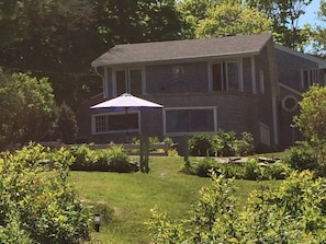 Cottage From Path Down To Shoreline