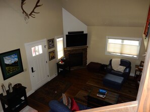 Living Room viewed from top of stairs 
