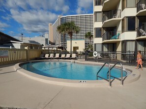 One of three pools to enjoy. The West pool is heated in the winter.