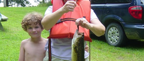 Sheryl and Jonah with a 2-pounder!