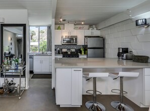 Well-stocked kitchen with everything you need.