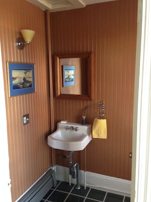 extra bath in front hall...