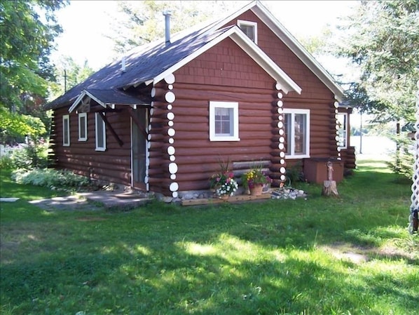 Exterior view, with Pickerel lake to the right