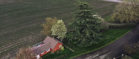 Overhead view of Our Cottage which sits on 65 acres.