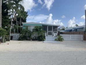 Fenced-in yard with plenty on parking. 