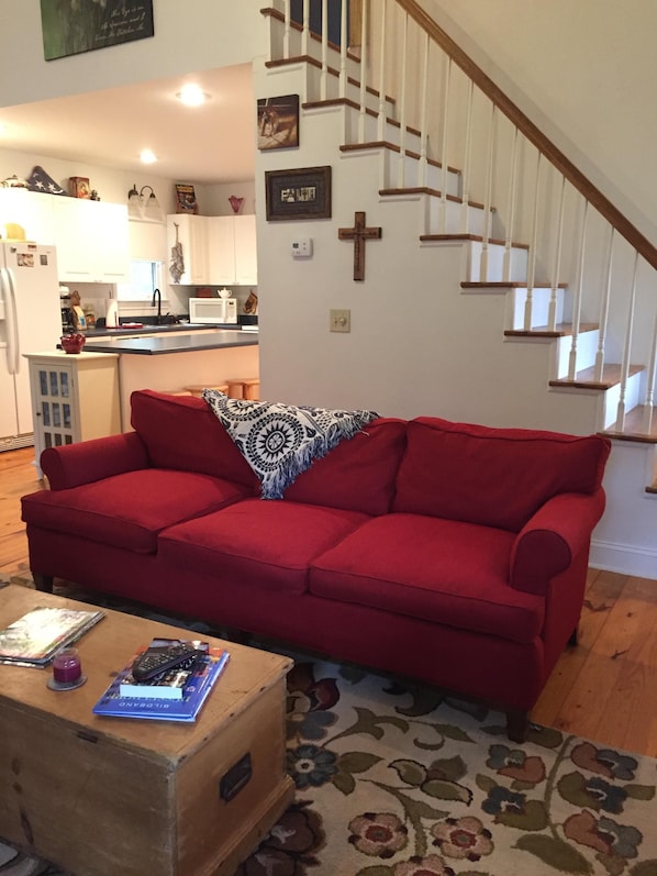 Open living/kitchen area