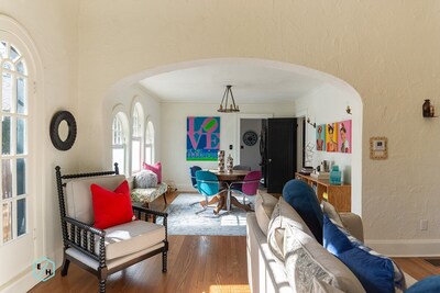 This Spanish style house is located in the historic Edgewater neighborhood.