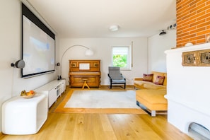Lounge with home cinema system