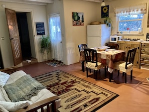 Another look at the cozy kitchen and hang out spot