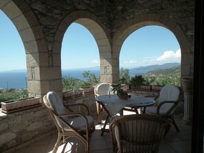 Sitzplatz auf der Veranda