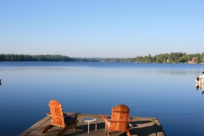 Spectacular length of lake view.