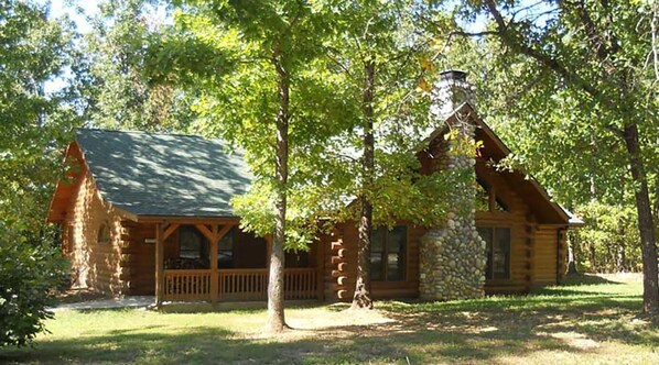 Authentic Log Cabin Nestled In Woods