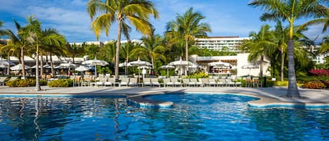 Peaceful, relaxing atmosphere at all of the  pools