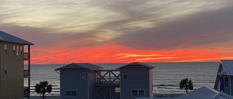 Master bedroom deck view