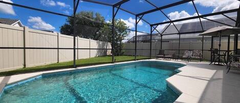 private Pool, fenced in backyard