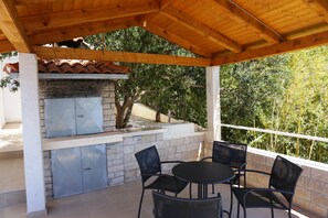 Grill area and outdoor sink