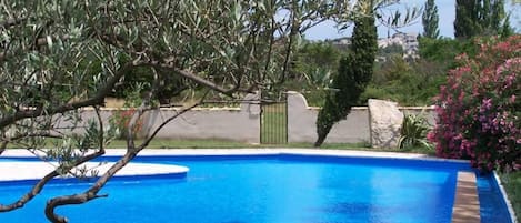 The pool at the Provencal farmhouse