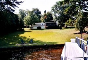 View from end of dock looking back at rental