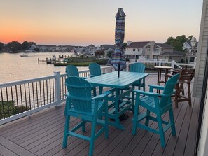 Deck on top floor.