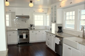 Fully remodeled kitchen contains all new appliances.