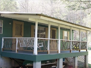 Covered Porch with Swing