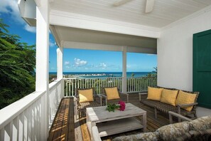 Spectacular harbor and sunset views about at Buccaneer Hill from the many verandas