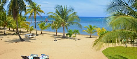 From the deck of the guest house.  The reef and Caribbean Sea right out front.