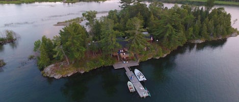 A view of our island wirh a drone