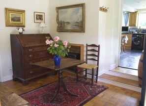 Welcoming entrance hall leads to the kitchen