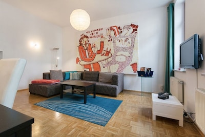 Family-friendly 3-room apartment in the middle of hip Pieschen