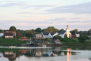 Close up of view across the water.