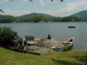 The beach and dock