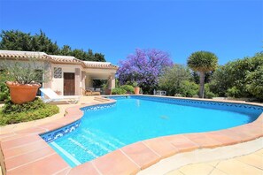 Nice pool next to the villa