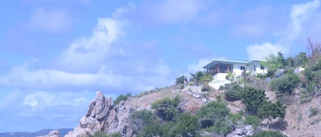 The house at Quart-A-Nancy Point, Cooper Island from Manchioneel Bay