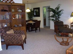Living Room and book collection