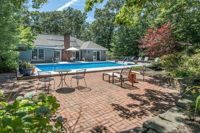 Lush Landscaping encompasses Private Pool