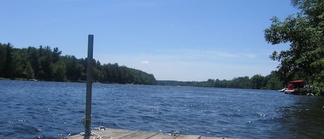 Private dock across the road