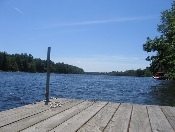 Private dock across the road