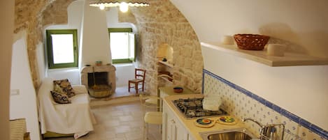 Living room with kitchenette