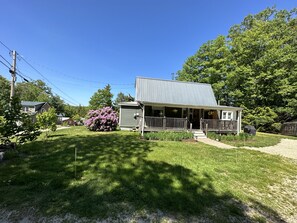 Driveway side of house
