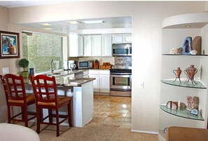 Kitchen and dining area