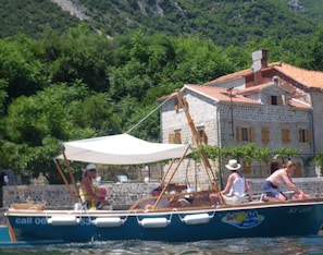 HIre a boat - view of the Villa from the water