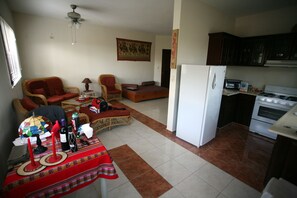 Very speciaoy living room plus kitchen.