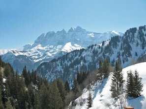 View of Dents du Midi, from one balcony