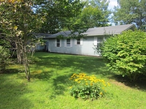 Exterior of home facing Bumpy Road