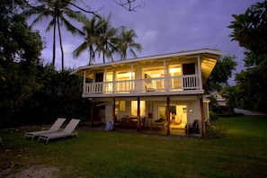 Twilight at the Seaside Zen Cottage (before lanai was extended)